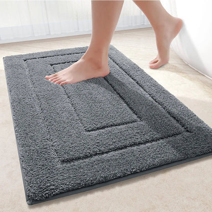 Non-Slip Microfiber Bath Mat – Soft Double Layer for Comfort and Absorbency