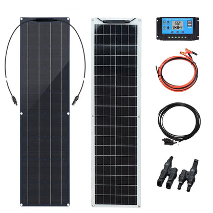 Flexible 50W Solar Panel - Lightweight, Weatherproof for Camping, Boats & Outdoors