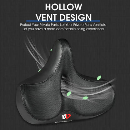 Ergonomic Wide Bicycle Seat – Shock-Absorbing Comfort for Urban and Trail Riding