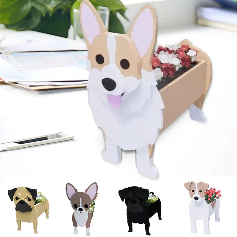 Dog Breed Flower Pot - Pawsome Plant Container for Pets