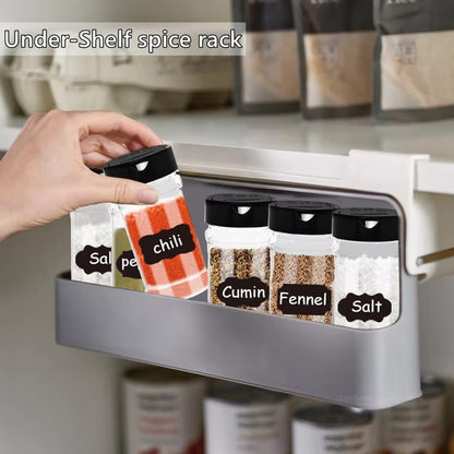 Self-Adhesive Spice Holder – Modern Kitchen Storage Solution