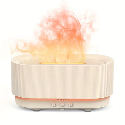 300ml Ultrasonic Essential Oil Diffuser with Flame Effect and LED – 12 Hours Runtime