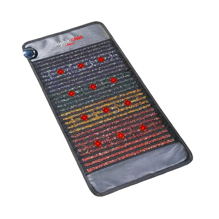 Infrared Heating Mat with PEMF Therapy – 19 x 34 in, 660nm LEDs, Amethyst, Tourmaline & Jade, 85–159°F