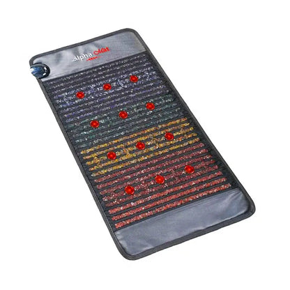Infrared Heating Mat with PEMF Therapy – 19 x 34 in, 660nm LEDs, Amethyst, Tourmaline & Jade, 85–159°F