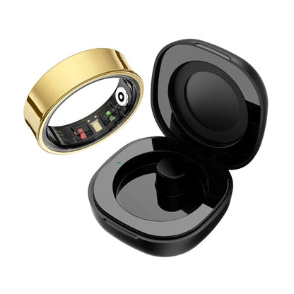 Health Monitoring Ring - Heart Rate, SpO₂, Skin Temperature, Sleep & Fitness Tracker - Waterproof