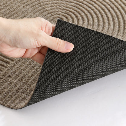 3D Groove Door Mat Made of Durable Polyester with Non-Slip Backing for Indoor and Outdoor Use