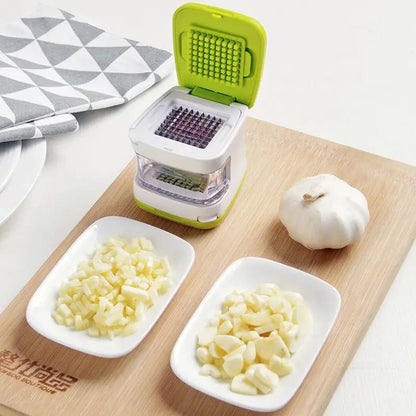 Garlic Press - Ergonomic Stainless Steel Multi-Tool for Garlic & Ginger
