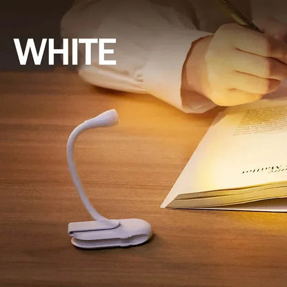 Rechargeable Mini LED Book Light | 360° Clip Design | Eye-Friendly