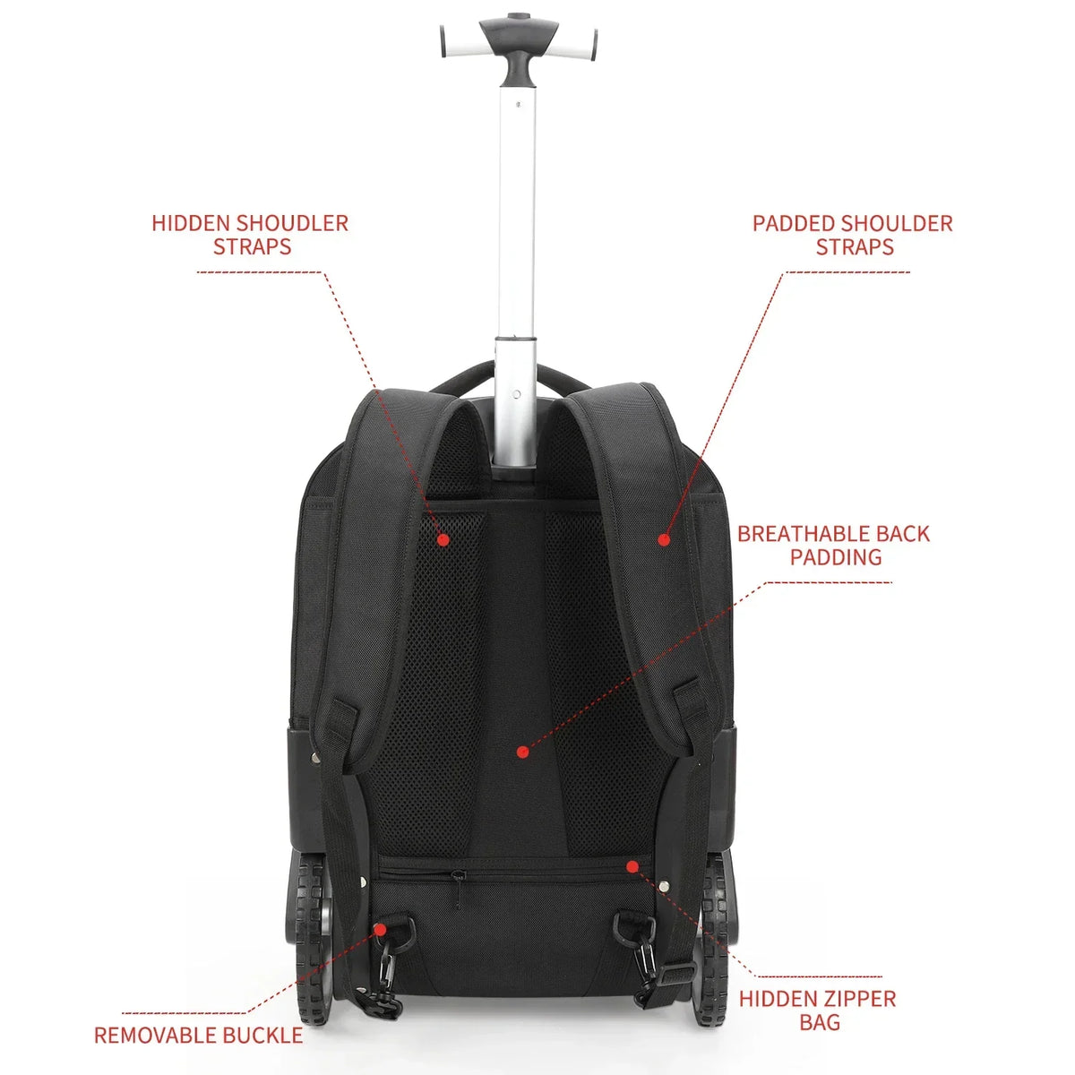Versatile Rolling Backpack – TravelMate Pro