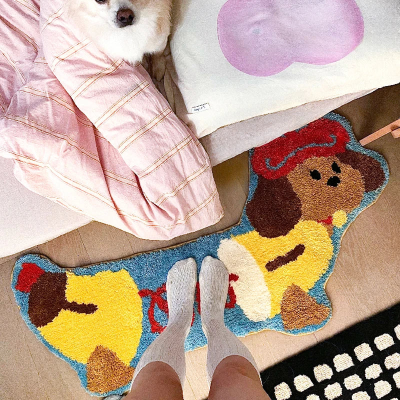 Charming Dachshund-Inspired Long Area Rug