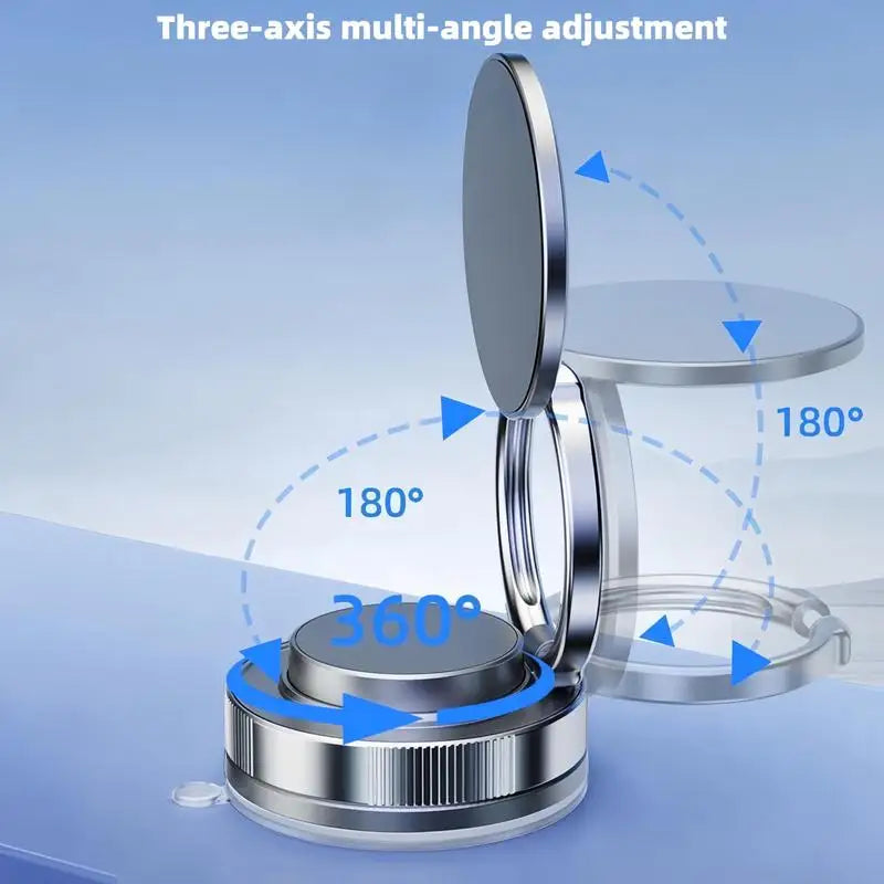 Magnetic Phone Mount for Car – 360-Degree Rotation