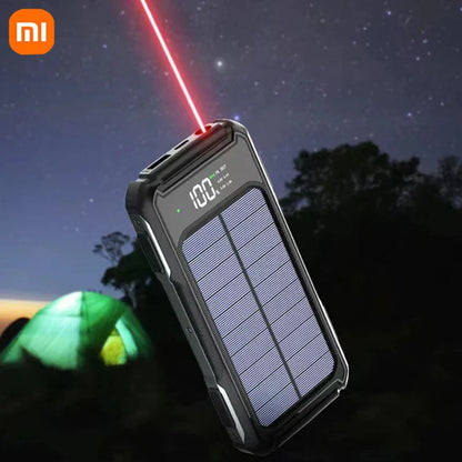 20,000mAh Solar Power Bank – Rechargeable & Compact Battery Pack