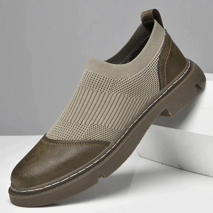 Versatile Soft Leather and Mesh Loafers for Every Occasion