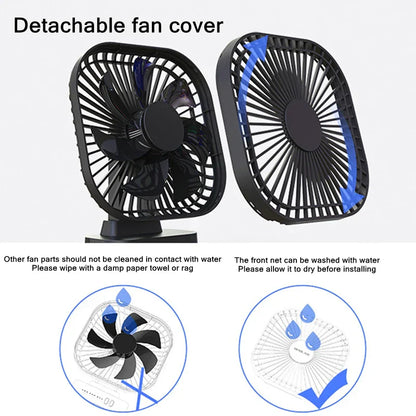 Compact Cordless Fan - 38 Hours Runtime, Flexible and Quiet