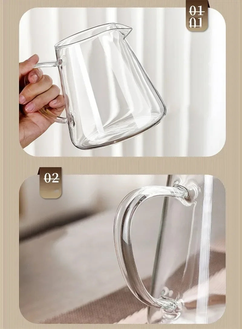 Heat-Resistant Glass Teapot 450ml-950ml with Stainless Steel Infuser for Kung Fu Tea, Puer and Oolong