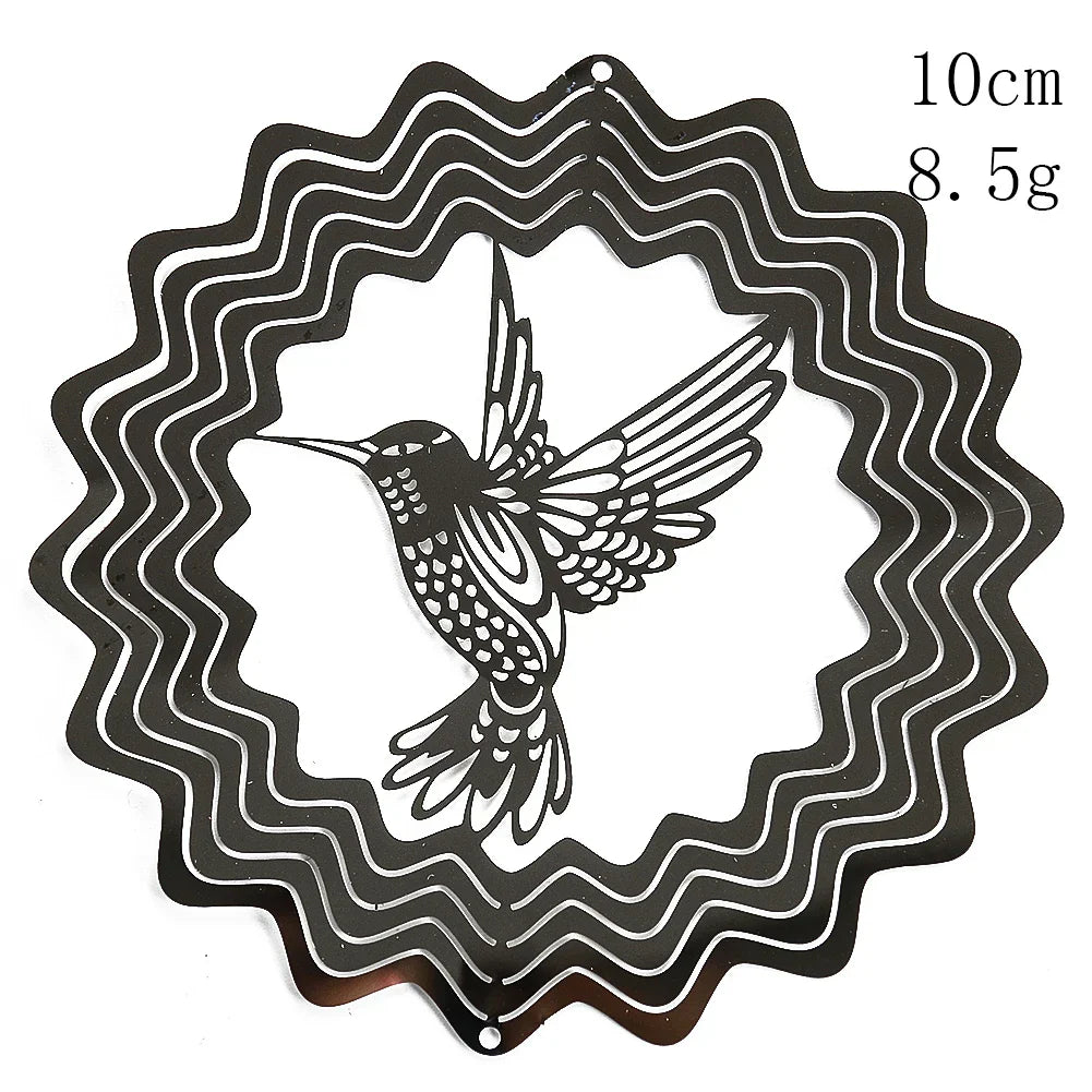 3D Life Tree Wind Chime | Stainless Steel | 10 cm | Reflective Mirror Effect