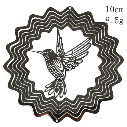 3D Life Tree Wind Chime | Stainless Steel | 10 cm | Reflective Mirror Effect
