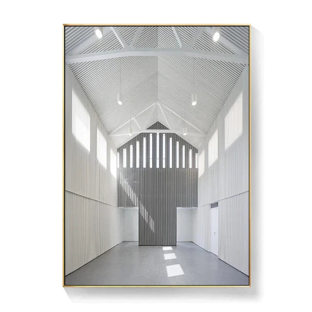 Fine Art Canvas Prints of Architectural Interiors for Modern Home Decor