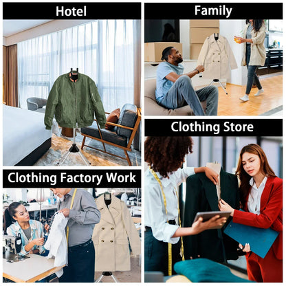 Telescopic Garment Steamer Stand – Adjustable, Foldable, and Portable
