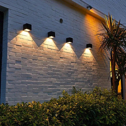 Dual-Function Solar Outdoor Wall Light | LuminaGlow