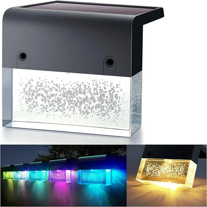Solar Stair Lights | 2 Lighting Modes | Waterproof IP55 | Pack of 6 | Ideal for Fence & Patio