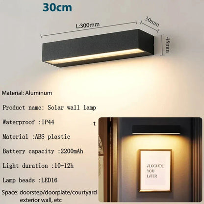 Solar Outdoor Light | Weatherproof & No Electricity Needed | Wall & Garden Use