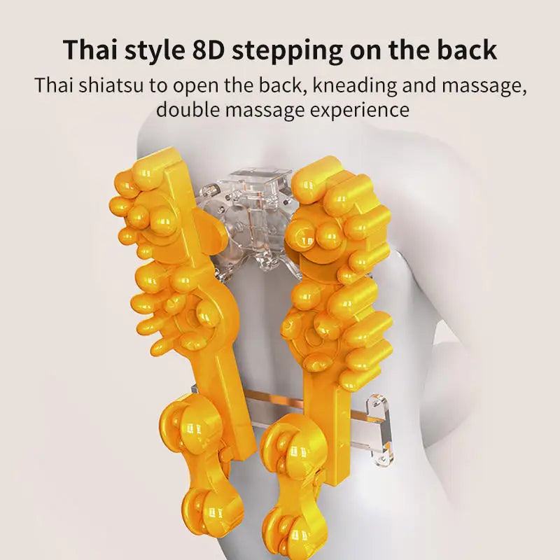 Heated Massage Cushion – 8D Neck and Back Massager with Vibration & Remote