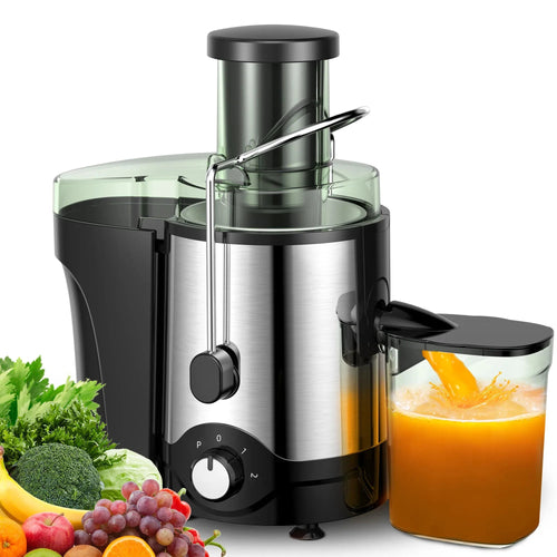 600W Centrifugal Juice Extractor with 3-Inch Feed Tube and Dual Speeds