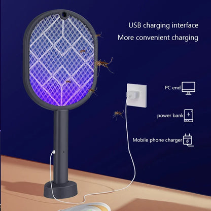 Dual-Function Electric Insect Zapper with USB Rechargeability