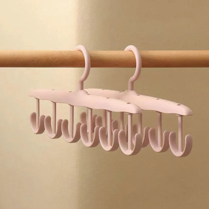 Multi-Purpose Hanger Set (2 Pieces) | Integrated Hook & Drying Strap | Compact & Portable Design