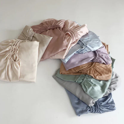 Mulberry Silk Bed Sheet Set - Hypoallergenic, Breathable Luxury Bedding