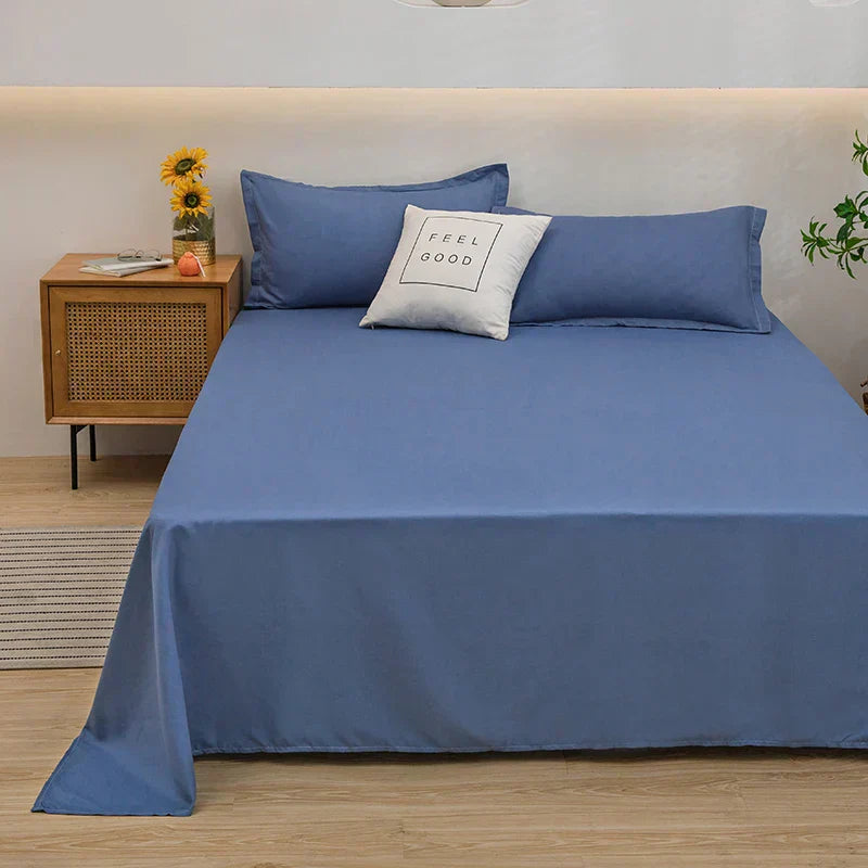 Comfortable Solid Fitted Bed Sheets for Daily Use