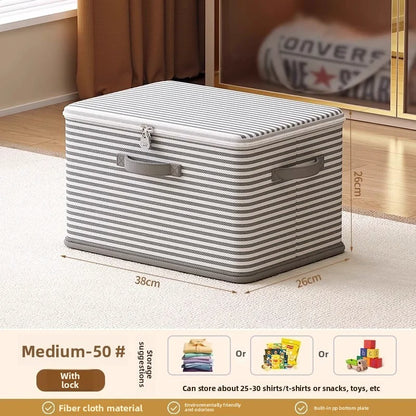 Folding Storage Box with Combination Lock | Perfect for Clothes and Blankets