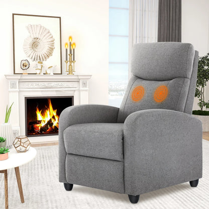 Reclining Massage Chair with Dual Lumbar Support | 8 Settings, 3 Levels, 90°–160° Angle, Footrest & 275 lb Weight Limit