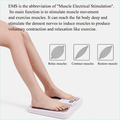 Foldable Foot Massager Mat with EMS, TENS, Heat – 3 Levels & LCD Control