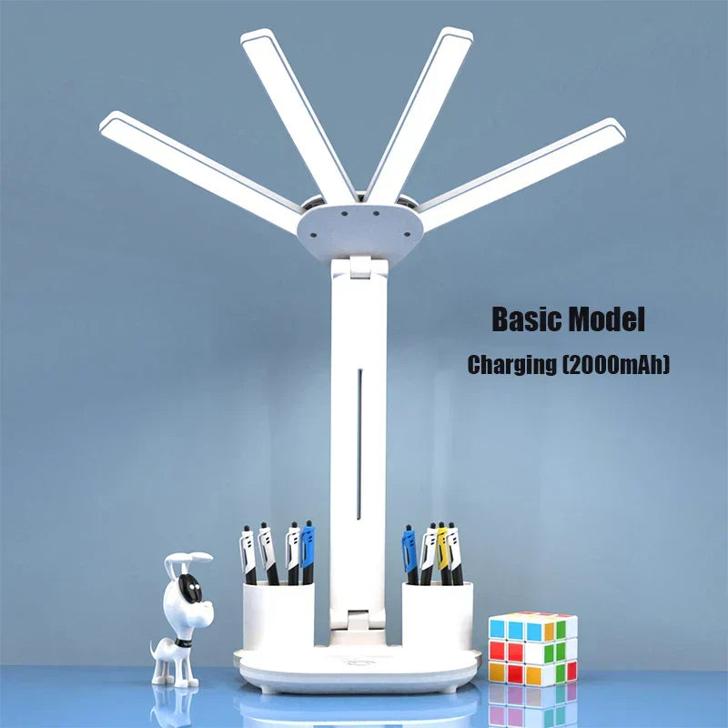 Smart Table Lamp with Four Heads – 3-in-1 Multifunctional Design