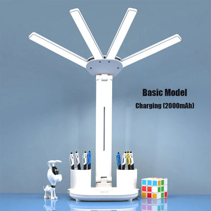 Smart Table Lamp with Four Heads – 3-in-1 Multifunctional Design