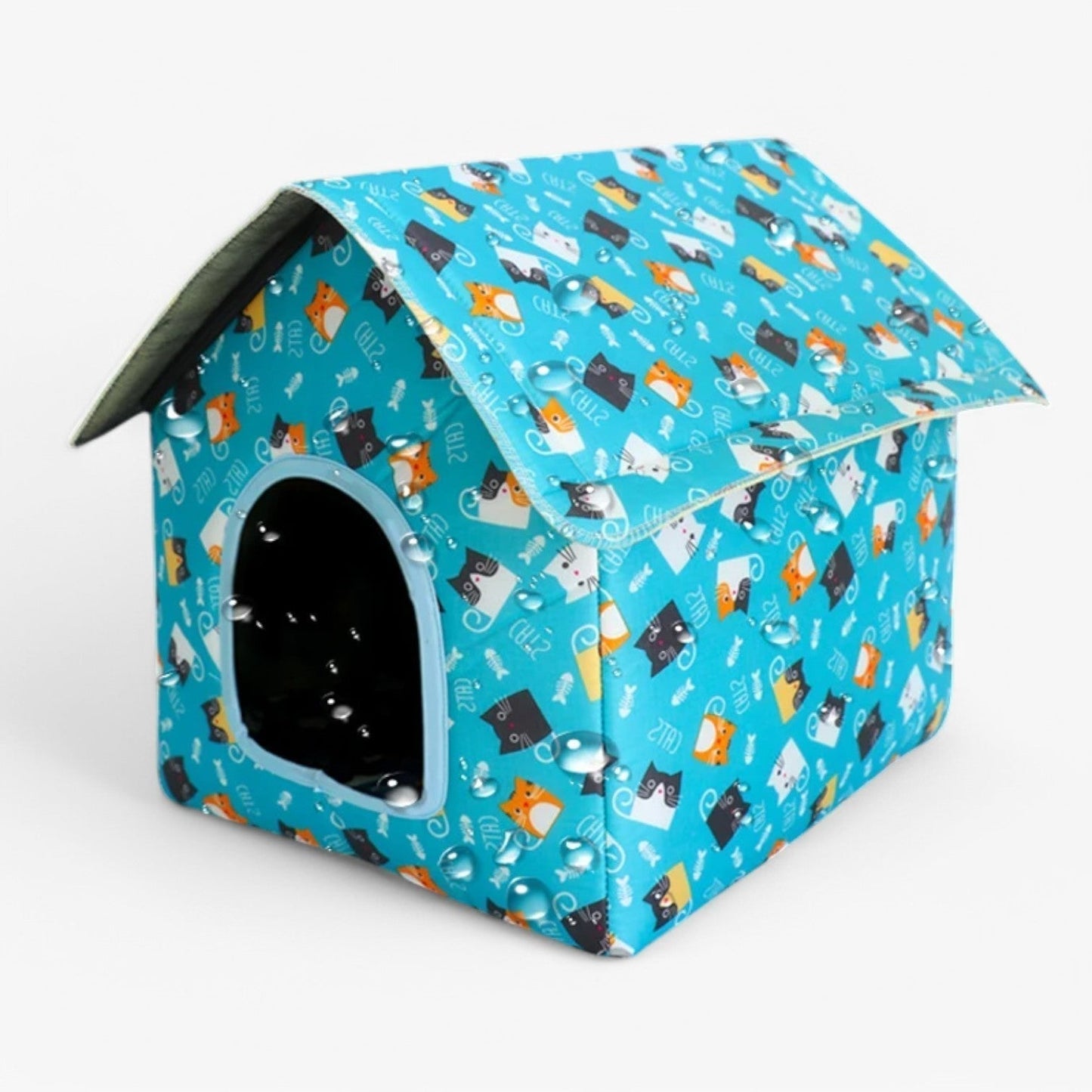 Weatherproof Pet Shelter "CozyNest" for Cats and Small Dogs