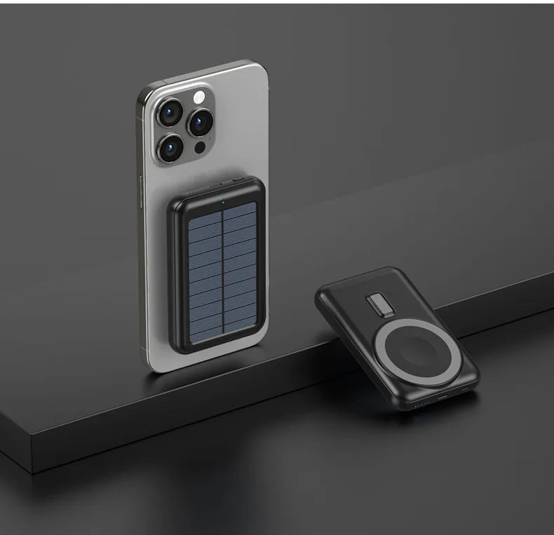 20,000mAh Power Bank with MagSafe & Wireless Charging | USB-C & Solar Charging