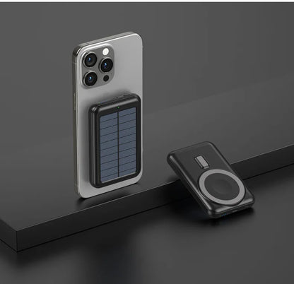 20,000mAh Power Bank with MagSafe & Wireless Charging | USB-C & Solar Charging