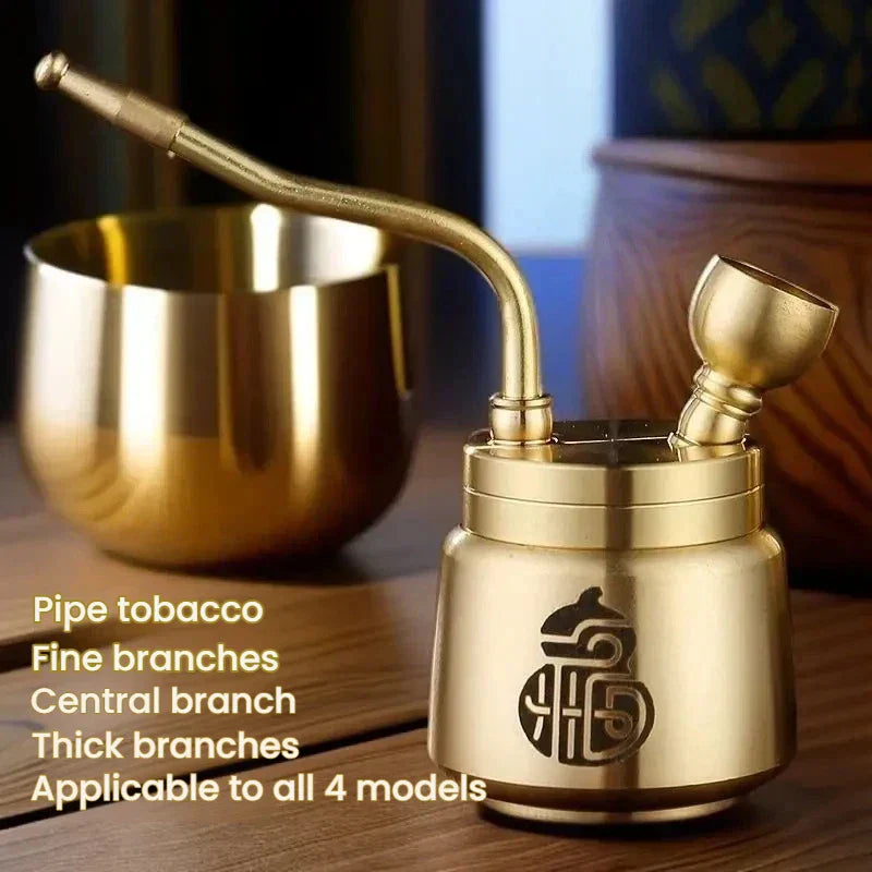 Brass Pipe Incense Burner for Aromatherapy – Artisan Design