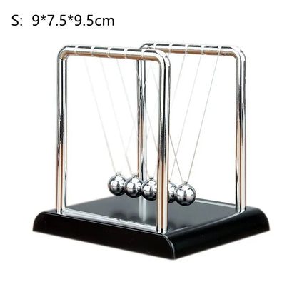Kinetic Pendulum with Steel and Wooden Balls | Continuous Motion Educational Physics Decor