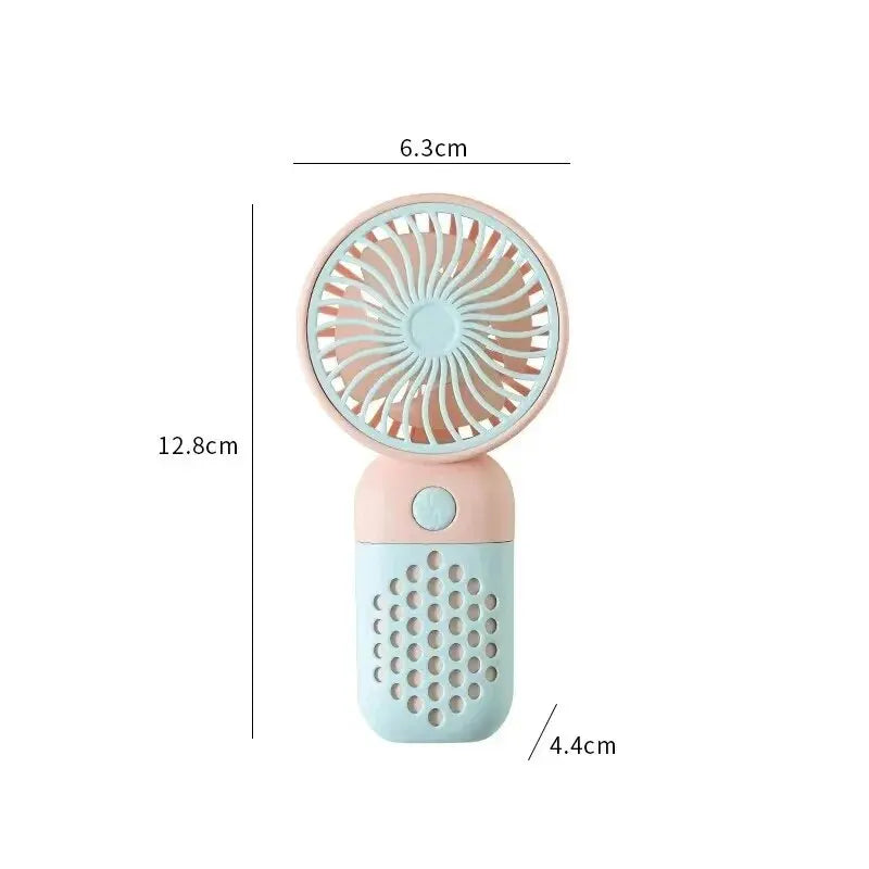2024 Portable Mini USB Fan - Cute Handheld Charging Fan for Students