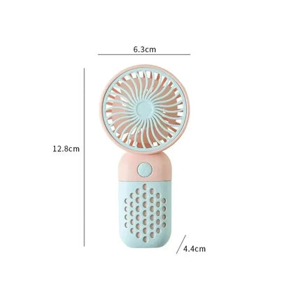 2024 Portable Mini USB Fan - Cute Handheld Charging Fan for Students