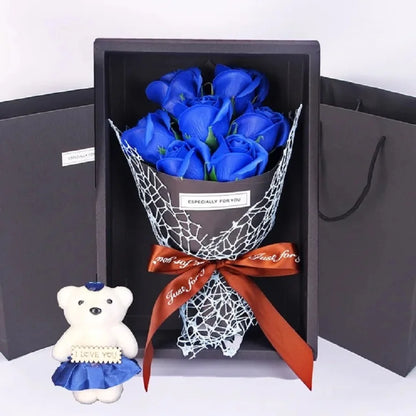 Elegant 7 Rose Soap Gift Arrangement
