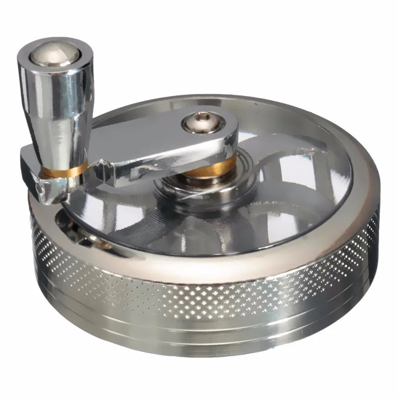Herb Grinder with Aluminum Body | Diamond-Cut Teeth | 4-Piece with Screen