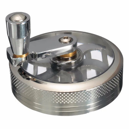 Herb Grinder with Aluminum Body | Diamond-Cut Teeth | 4-Piece with Screen
