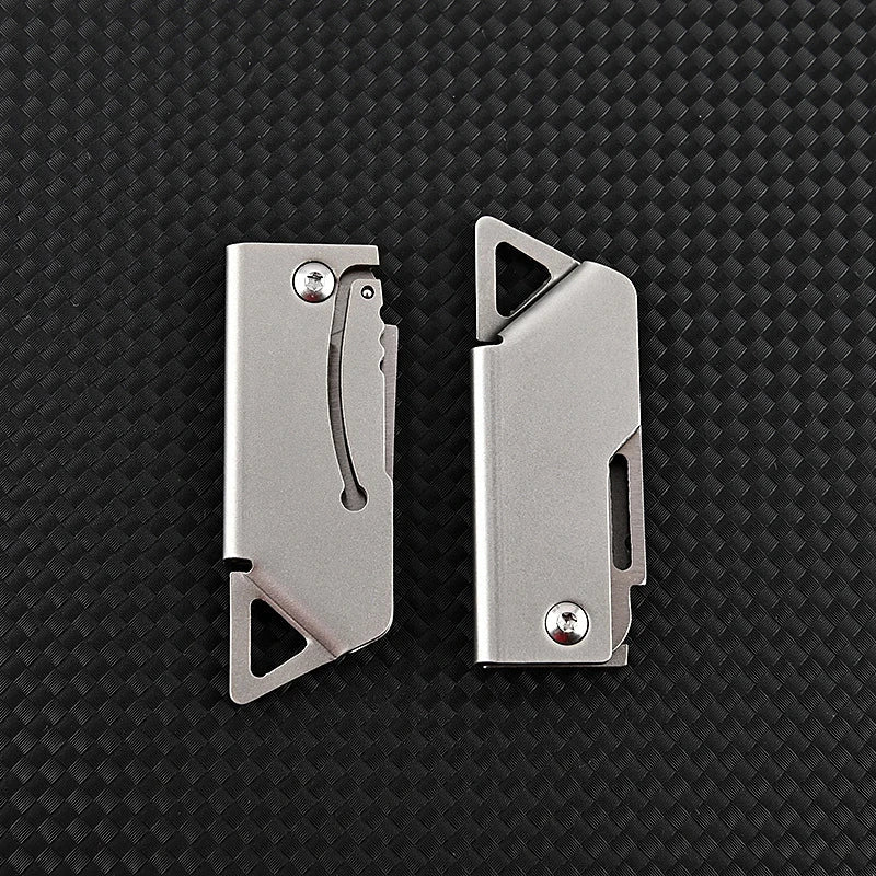 Compact Stainless Steel Folding Knife – Portable EDC for Camping and Survival