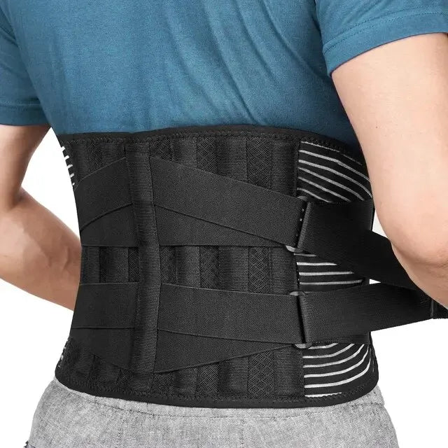 Breathable Lumbar Support Belt with 360° Stability and Memory Foam