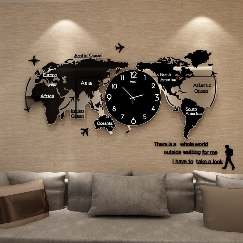 Unique 3D Acrylic DIY Wall Clock – Artistic Design
